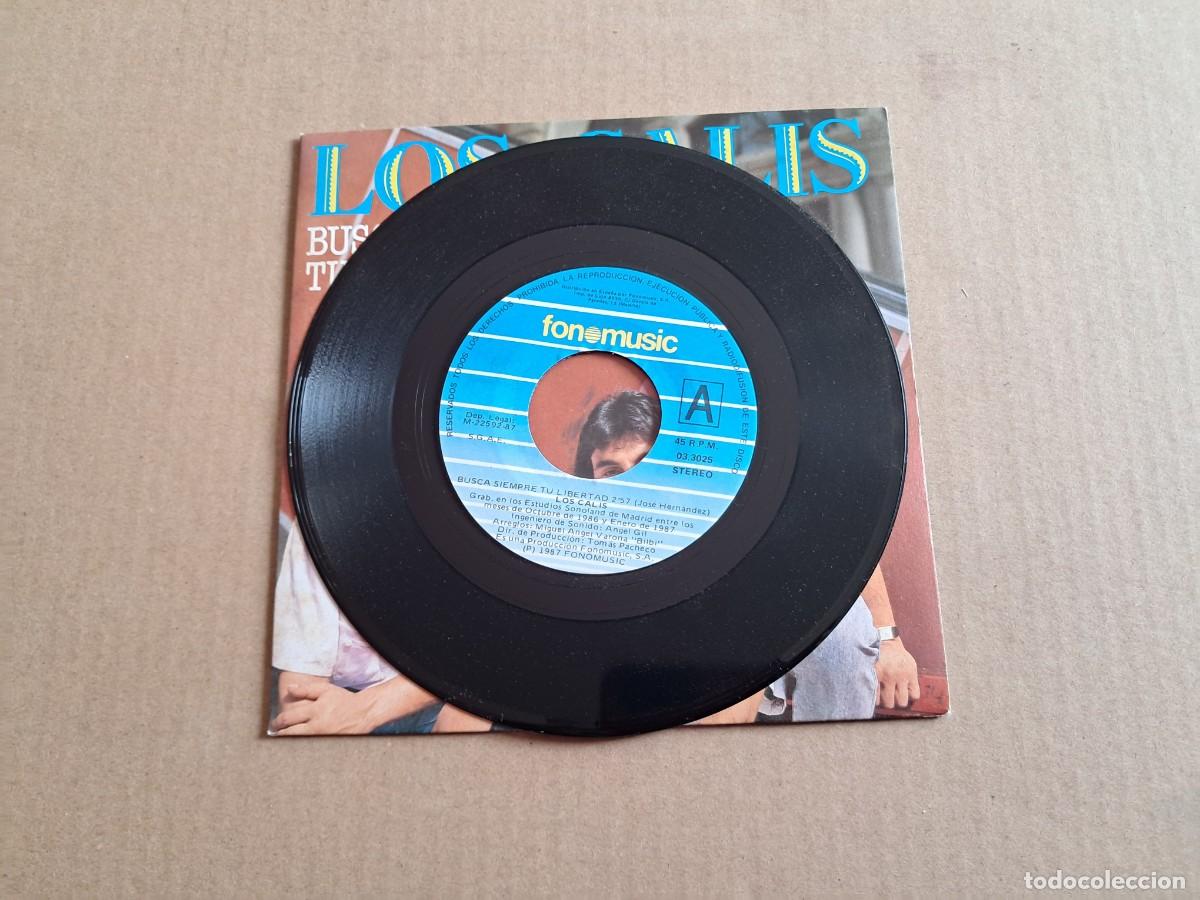 Discos de vinilo: LOS CALIS - BUSCA SIEMPRE SINGLE 1987 - Foto 2