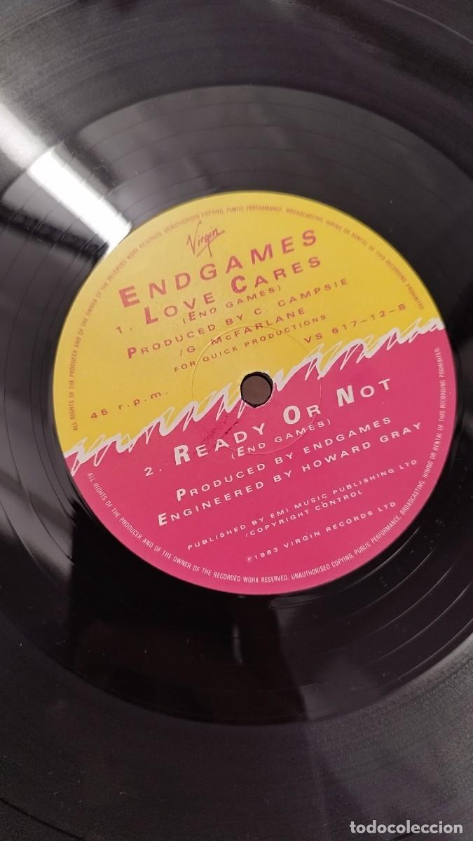 Discos de vinilo: Endgames &ndash; Love Cares / Ready Or Not. Vinilo Maxi single - Foto 3