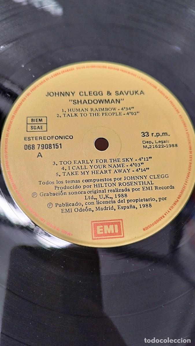 Discos de vinilo: Johnny Clegg & Savuka &ndash; Shadow Man. Vinilo lp - Foto 3
