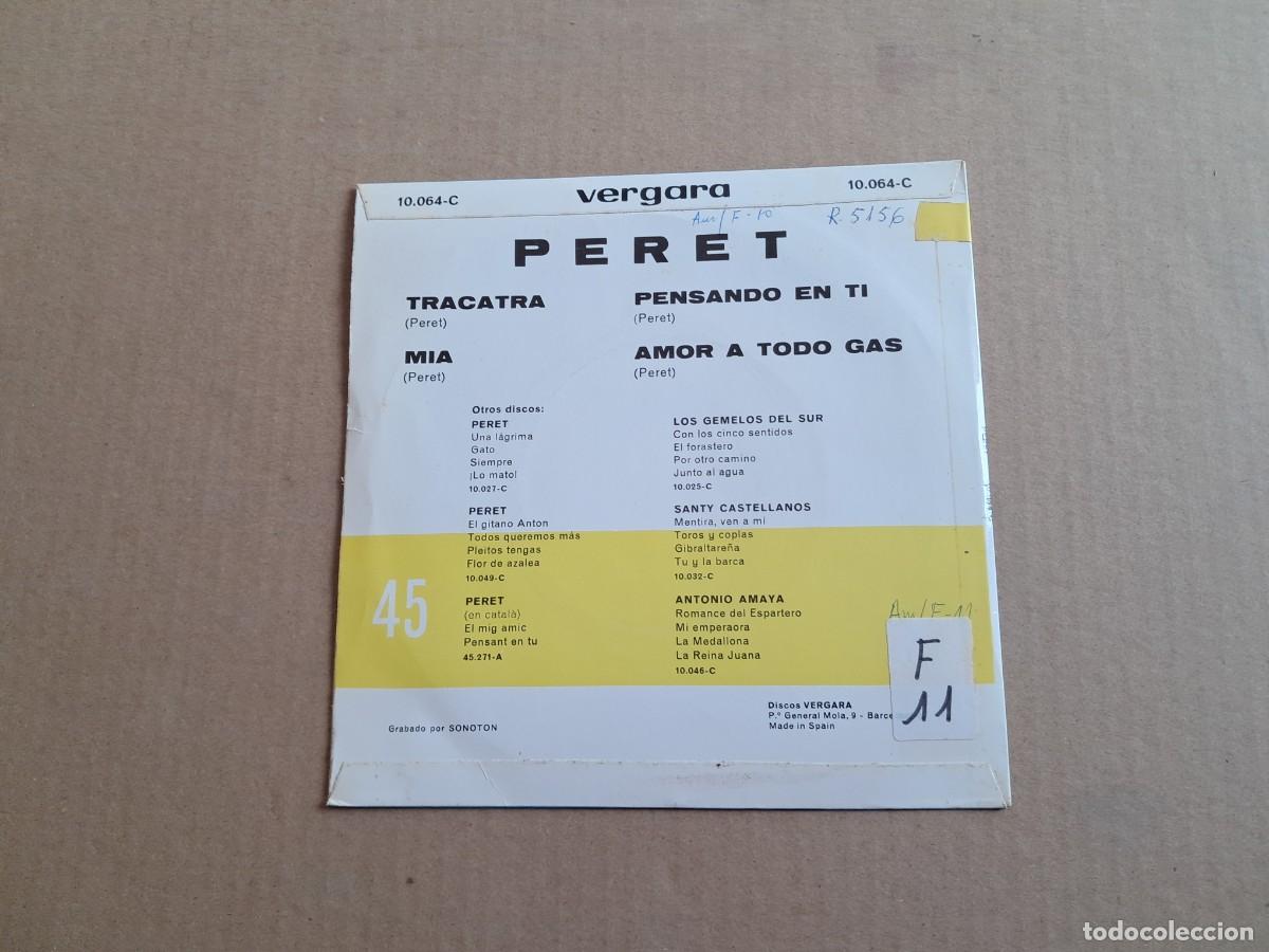 Discos de vinilo: PERET - TRACATRA EP 1968 - Foto 3