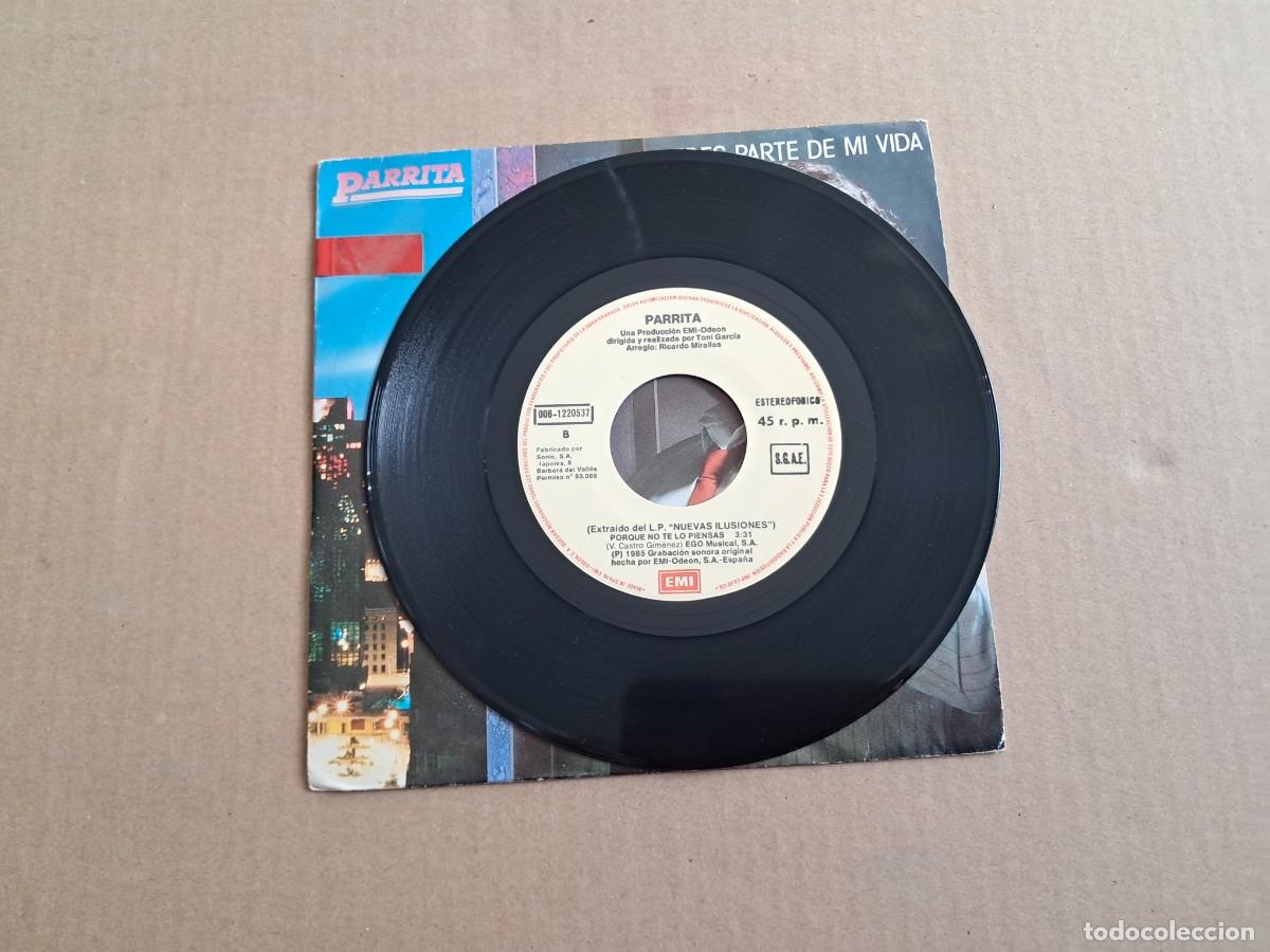 Discos de vinilo: PARRITA - ERES PARTE DE MI VIDA SINGLE PROMOCIONAL 1985 - Foto 2
