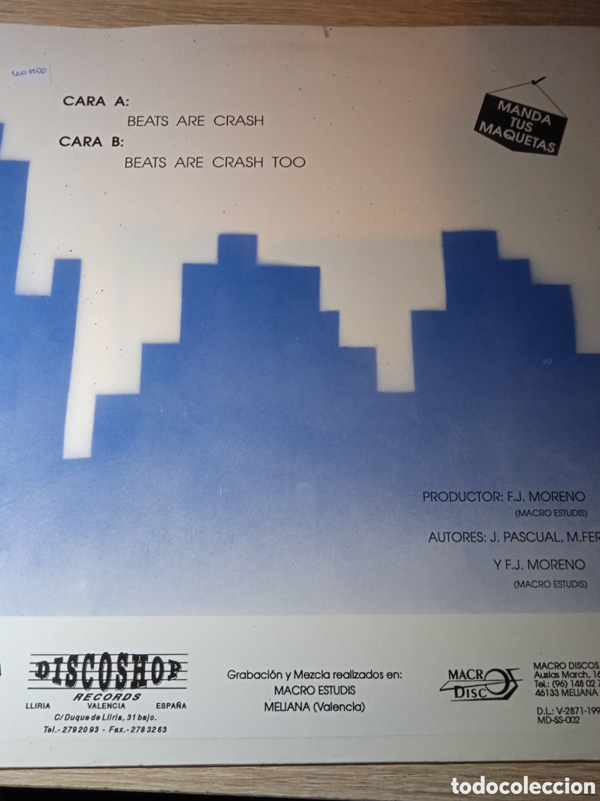 Discos de vinilo: D.m.j.s. - Beats are crash - Foto 2