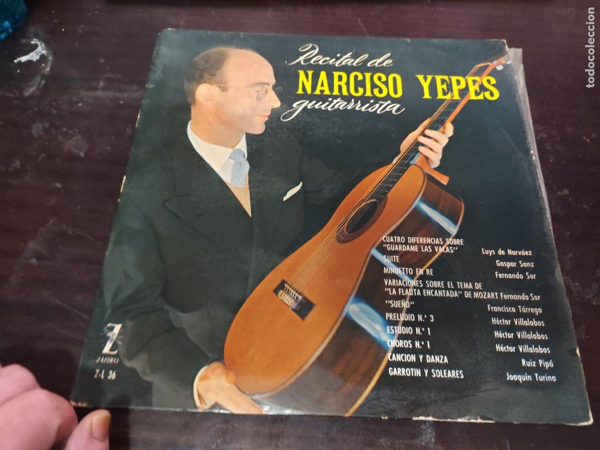 Discos de vinil: RECITAL DE NARCISO YEPES GUITARRISTA / NARCISO YEPES / / DESP 9 / ZAFIRO