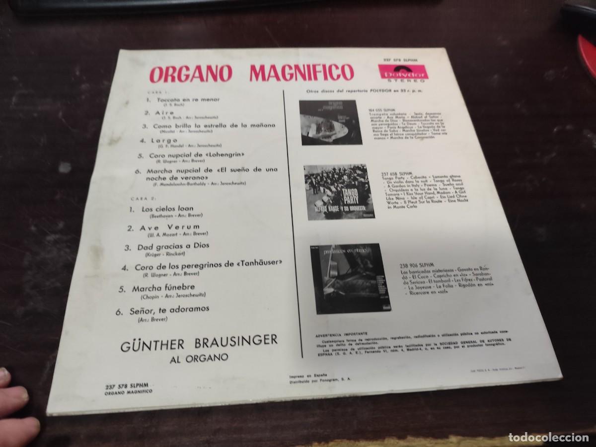 Discos de vinilo: ORGANO MAGNIFICO / BRAUSINGER / / DESP 9 / POLYDOR - Foto 4