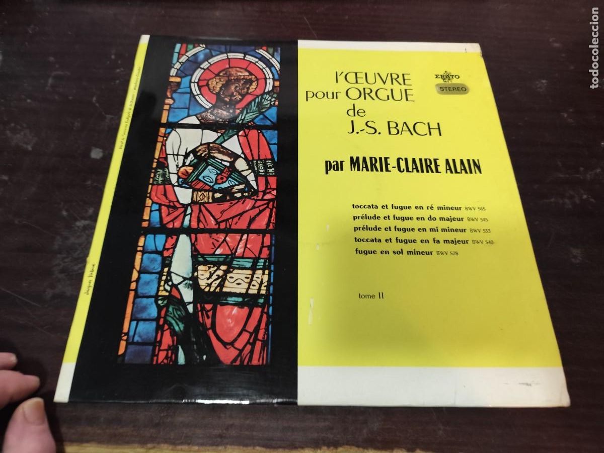Discos de vinil: L'OEUVRE POUR ORGUE DE BACH / BACH / MARIE CLAIRE ALAIN / DESP 9 / ERATO