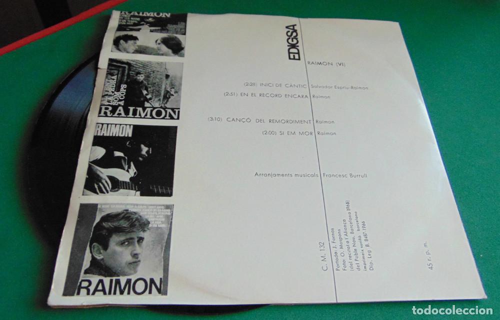 Discos de vinilo: Raimon &ndash; (VI) Inici De C&agrave;ntic - EP 1966 - Foto 4