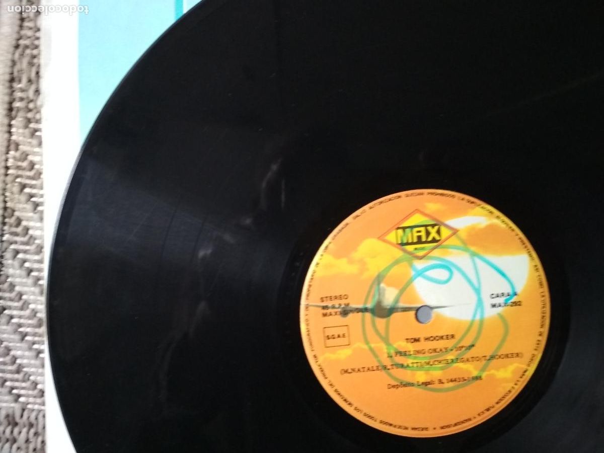 Discos de vinilo: Tom Hooker &lrm;&ndash; Feeling Okay 1988 ed espa&ntilde;ola - Foto 2
