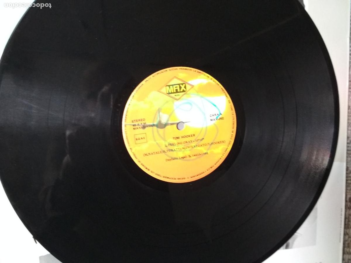 Discos de vinilo: Tom Hooker &lrm;&ndash; Feeling Okay 1988 ed espa&ntilde;ola - Foto 3