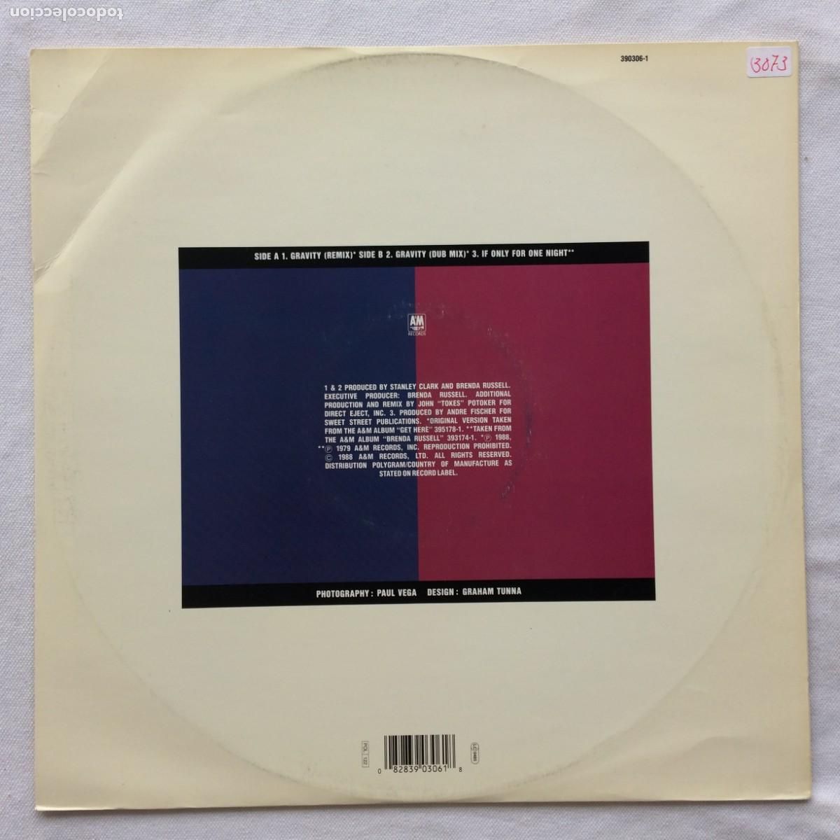 Discos de vinilo: Brenda Russell &lrm;&ndash; Gravity Holanda 1988 A&M Records Maxi - Foto 2