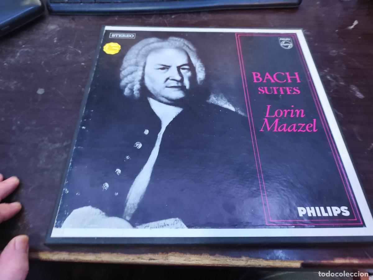 Discos de vinilo: BACH SUITES / BACH / LORIN MAAZEL / R6 / PHILIPS - Foto 1