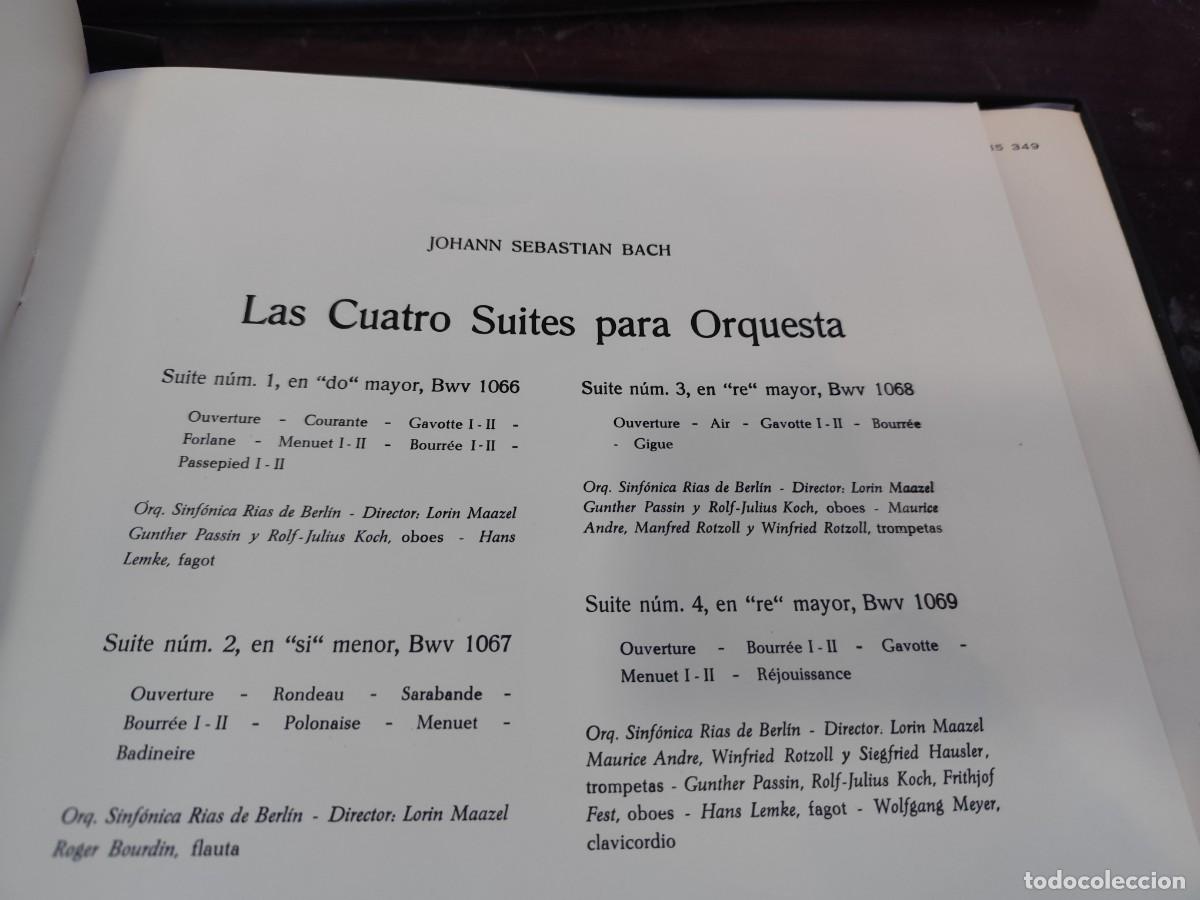 Discos de vinilo: BACH SUITES / BACH / LORIN MAAZEL / R6 / PHILIPS - Foto 5