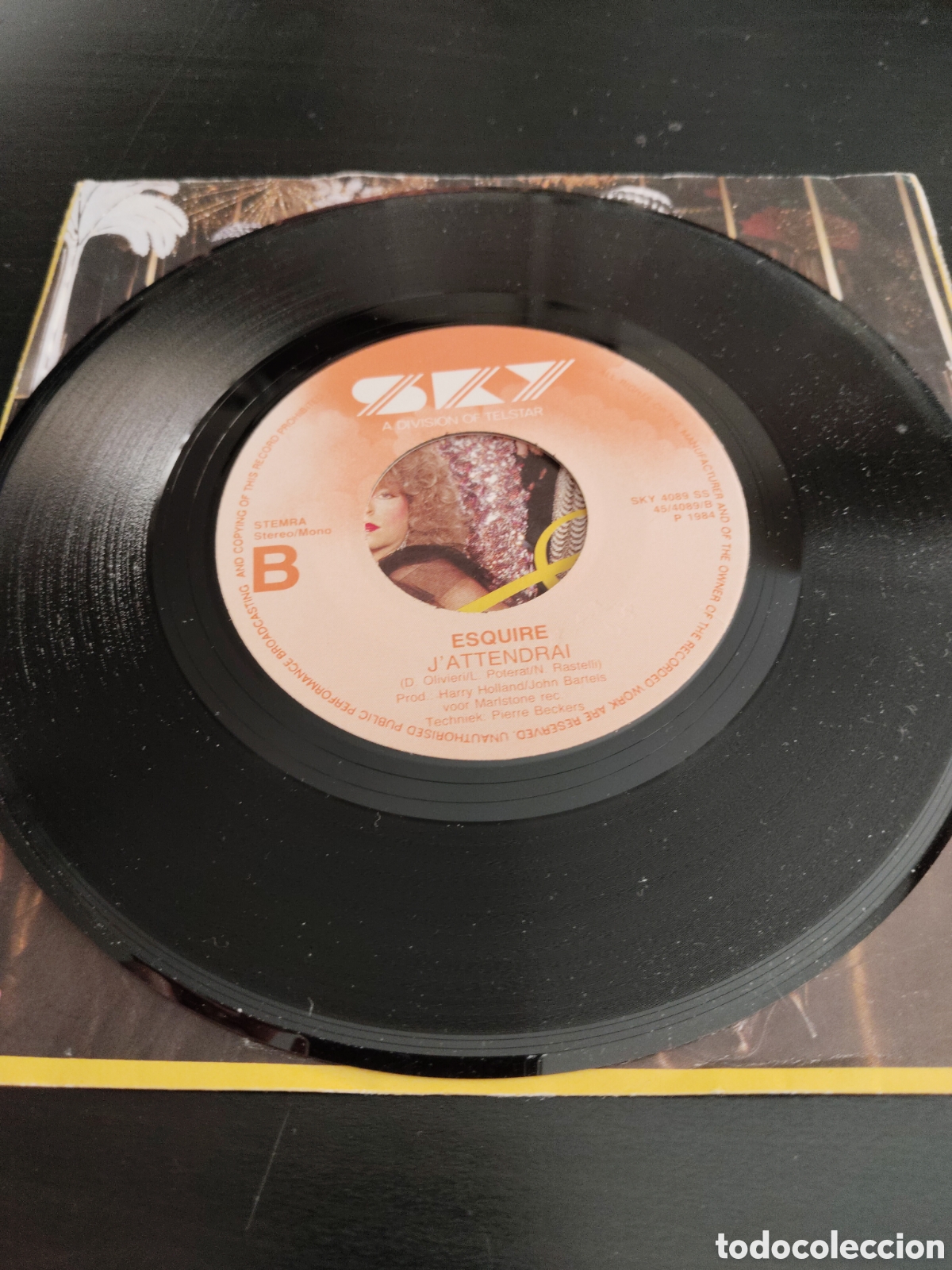 Discos de vinilo: Esquire &nbsp;&ndash;&nbsp;Seul Ce Soir, vinilo 7&rdquo; 1984 - Foto 4