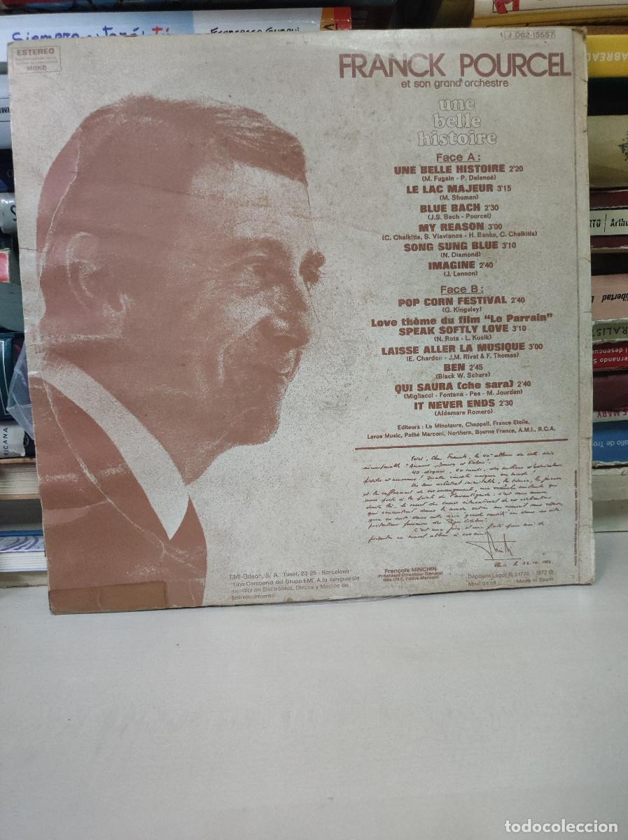 Discos de vinilo: UNE BELLE HISTORIE FRANCK POURCEL - Foto 2