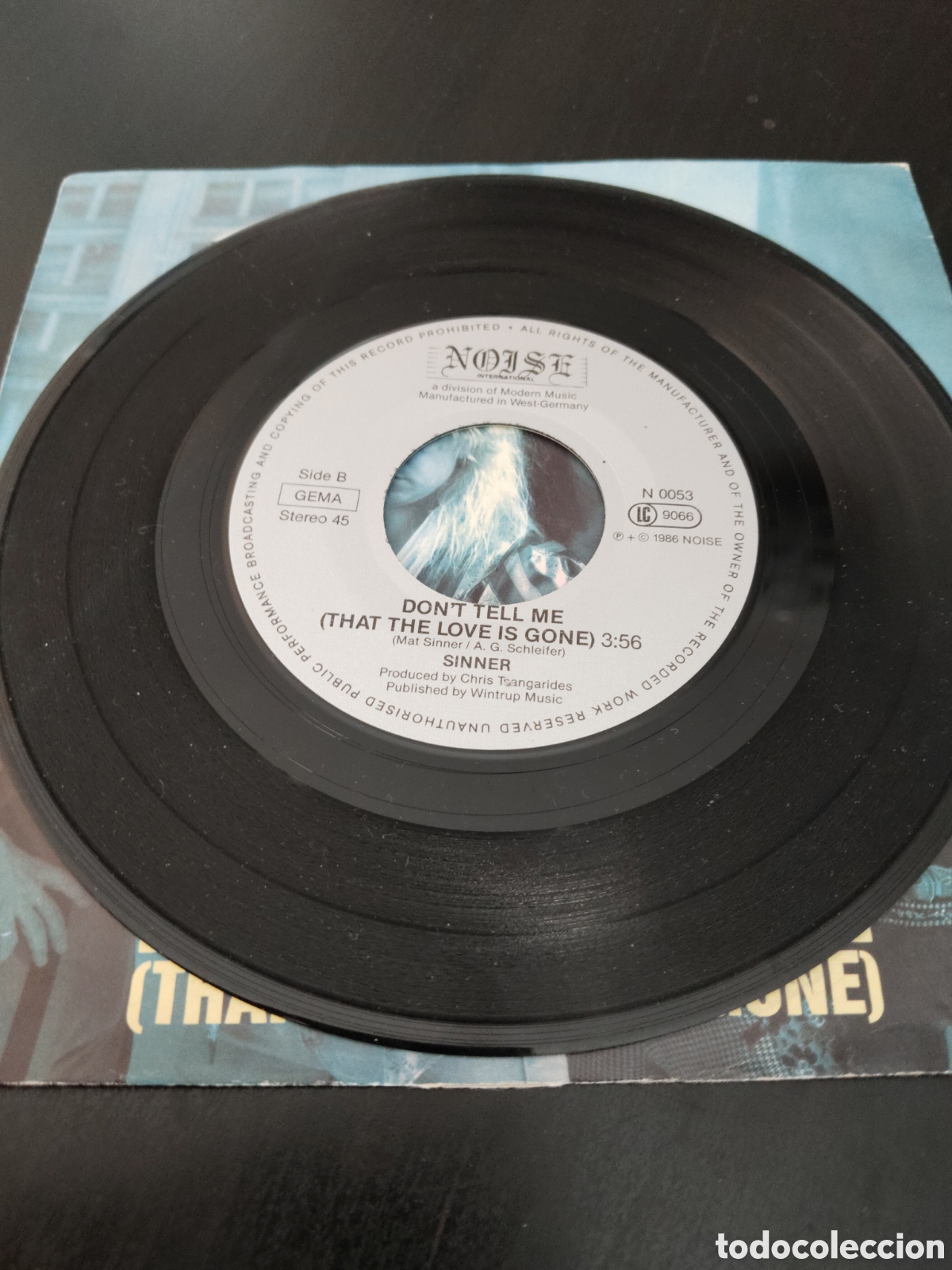 Discos de vinilo: Sinner&nbsp;&ndash;&nbsp;Hypnotized Vinilo 7&rdquo; 1986 Alemania - Foto 4