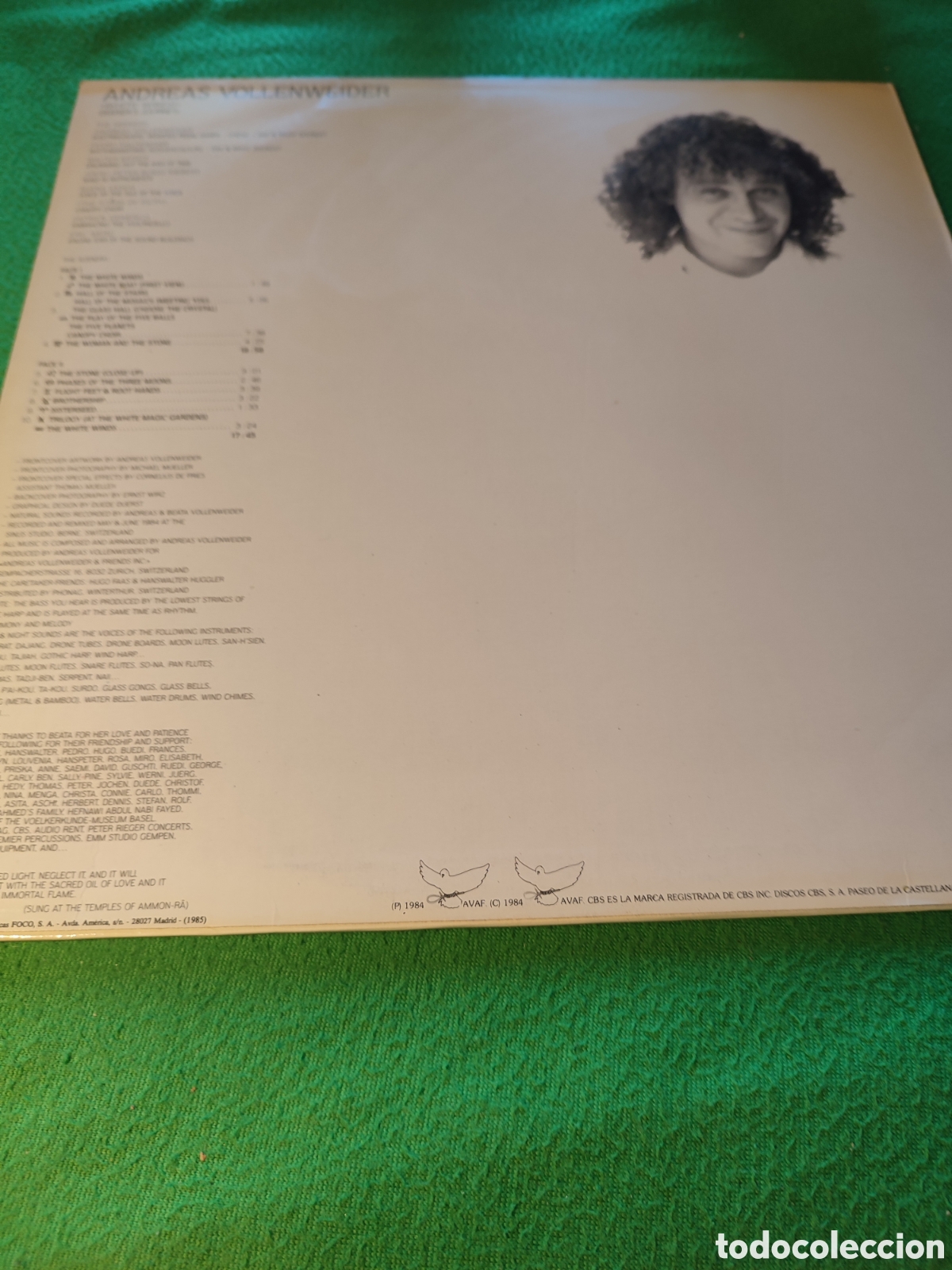 Discos de vinilo: Andreas Vollenweider - White winds - Foto 2
