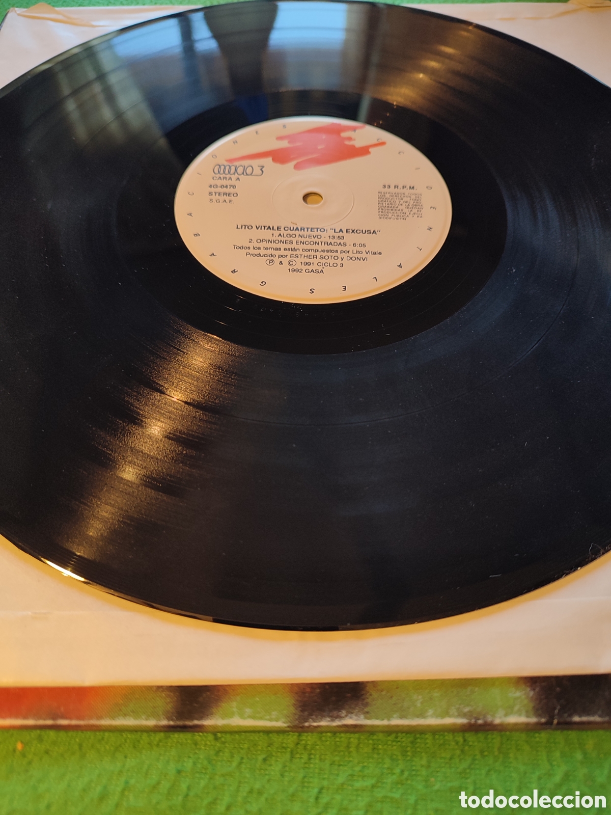 Discos de vinilo: Lito Vitale Cuarteto - La excusa vinilo lp - Foto 3