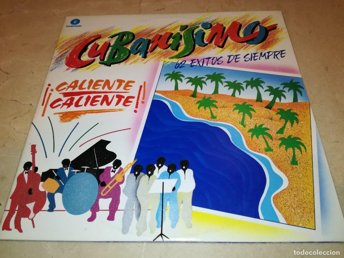 Vinyl records: ANDR&Eacute;S AL&Eacute;N Y RAMON HUERTA-CUBANISIMO-&iexcl;CALIENTE CALIENTE!-62 EXITOS DE SIEMPRE-DOBLE LP