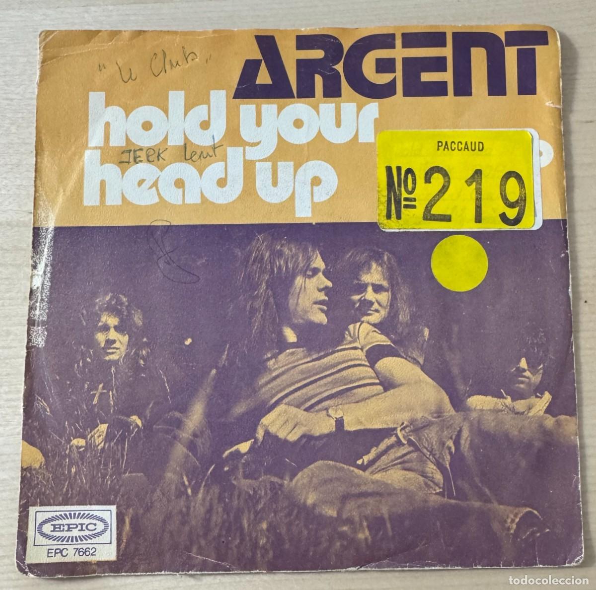 Discos de vinilo: ARGENT 45T Hold your head up VG EX - Foto 1