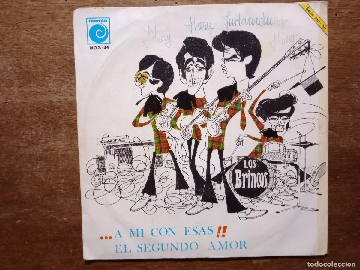 Discos de vinilo: Los Brincos - ...a m&iacute; con &eacute;sas !! + el segundo amor - Foto 2