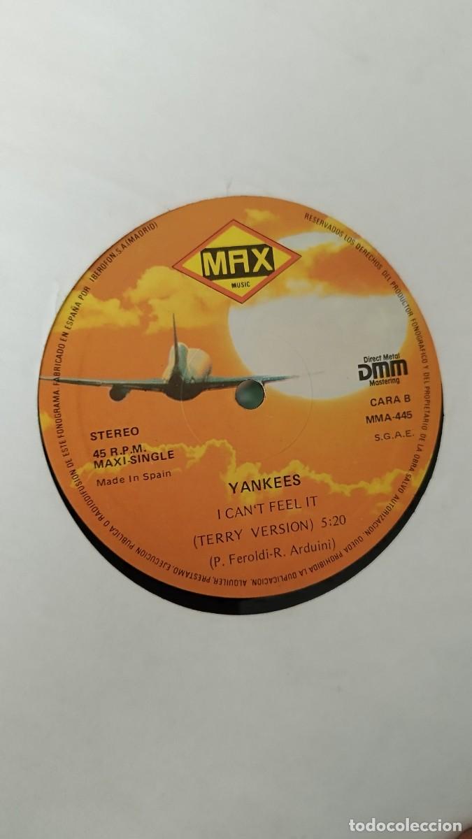 Discos de vinilo: Yankees &ndash; I Cant Feel It. Vinilo Maxi single 12&rdquo;. - Foto 2