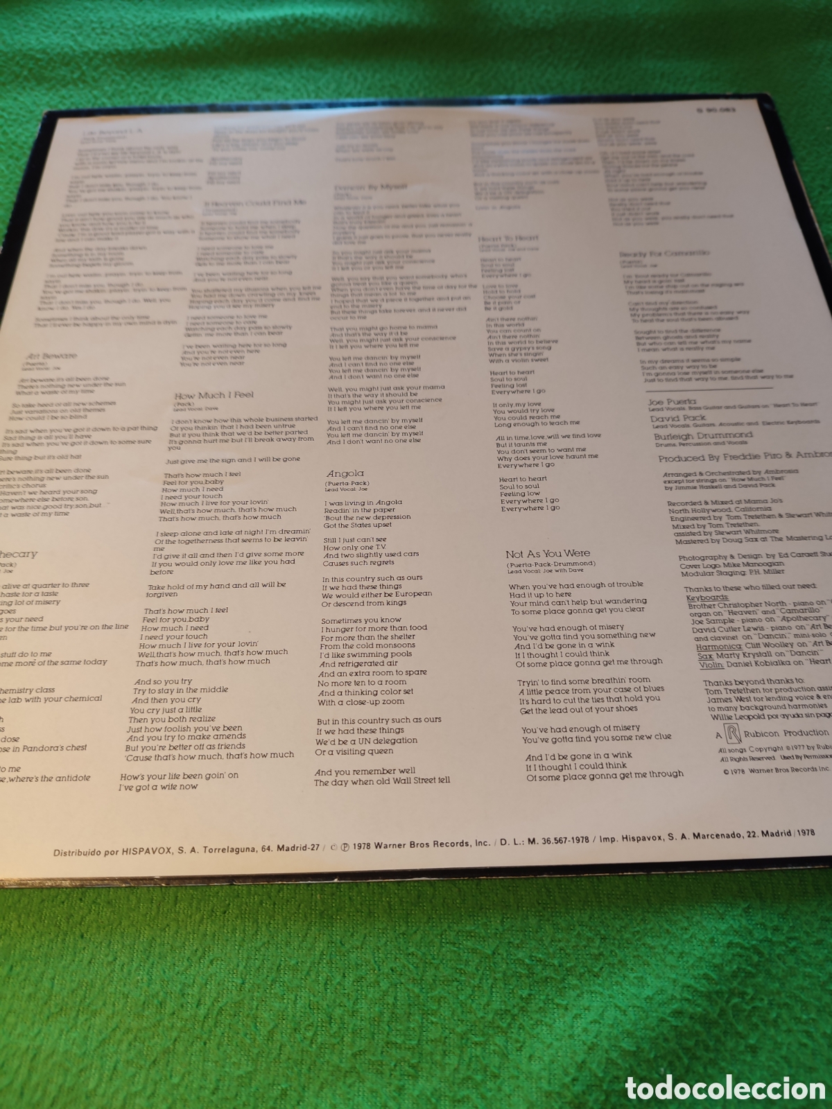 Discos de vinilo: Ambrosia - Life beyond L.A. vinilo Lp - Foto 2