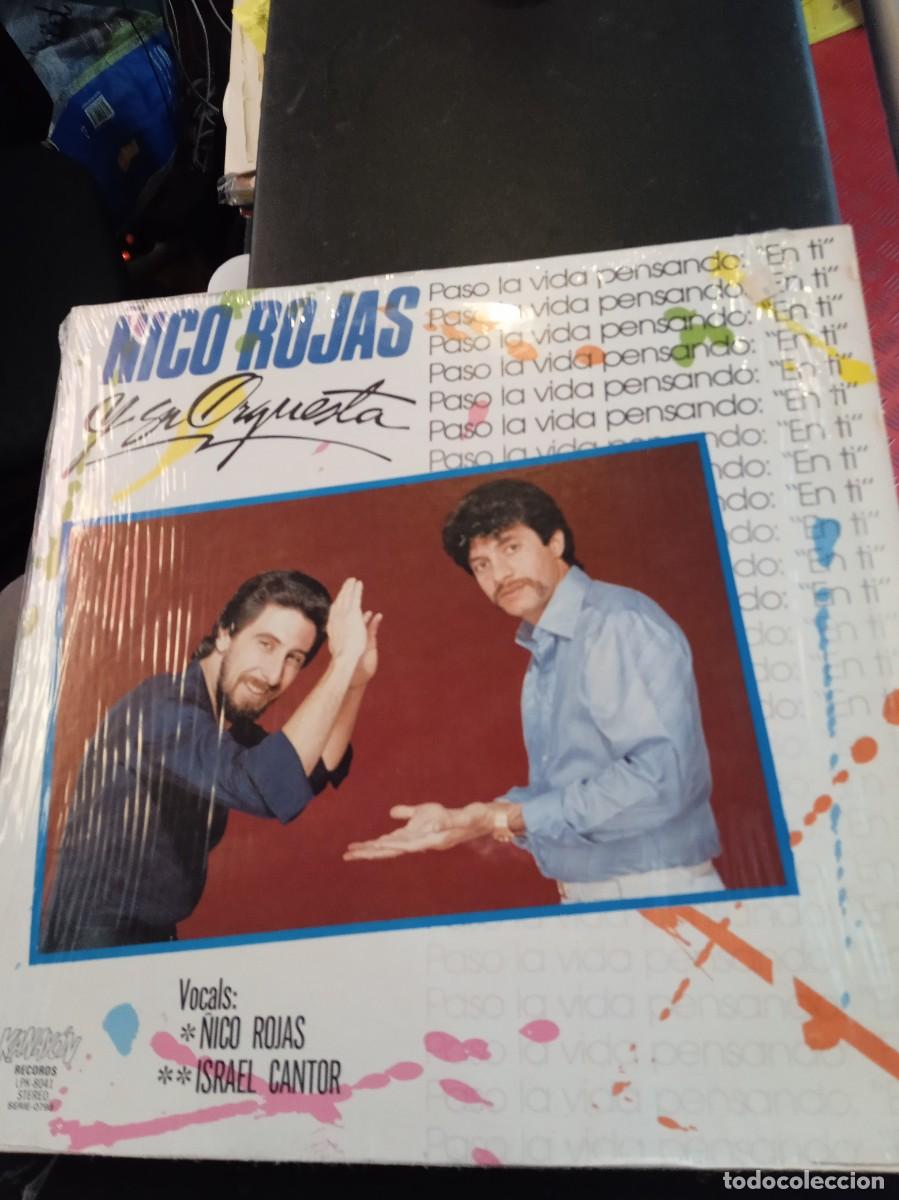Vinyl records: &Ntilde;ICO ROJAS Y SU ORQUESTA- PASO LA VIDA PENSANDO &rdquo;EN TI&rdquo;. LP MINT