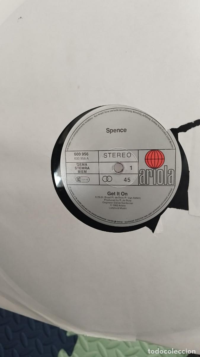 Discos de vinilo: Spence - get it on. Vinilo Maxi single 12&rdquo;. - Foto 1