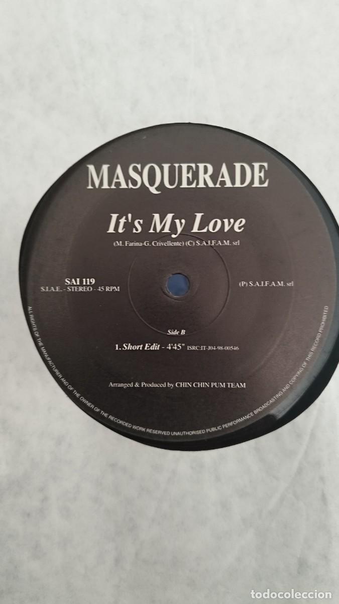 Discos de vinilo: Masquerade &ndash; Its My Love. Vinilo Maxi single 12&rdquo; - Foto 2