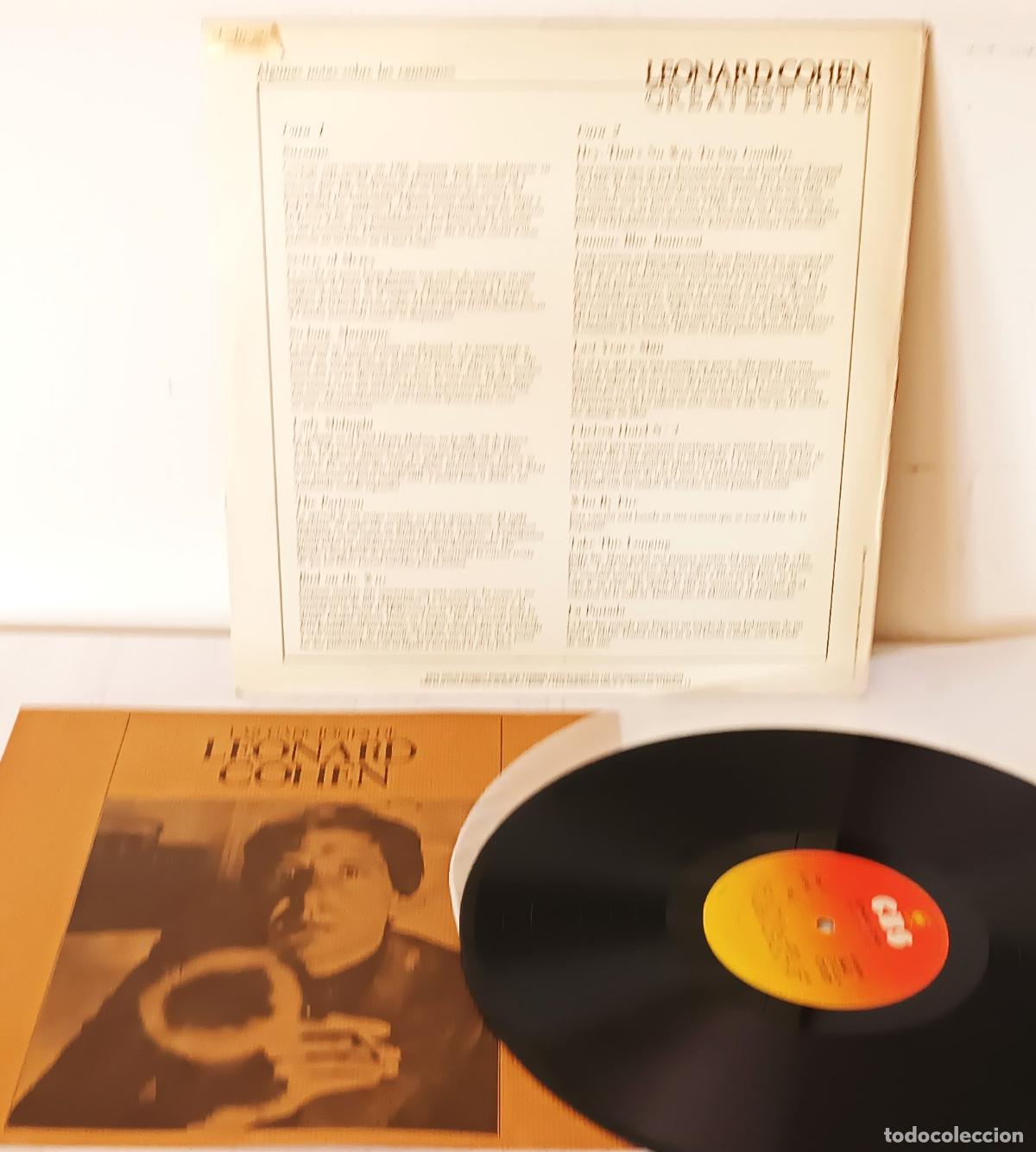 Discos de vinilo: LEONARD COHEN - GREATEST HITS CBS - 1976 - Foto 2