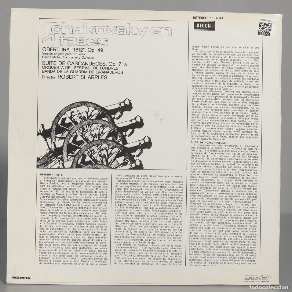 Discos de vinilo: LP. Sharples &ndash; Tchaikovsky En 4 Fases - Foto 2