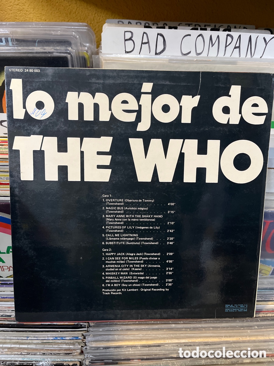 Discos de vinilo: Lo mejor de the who lp - Foto 2