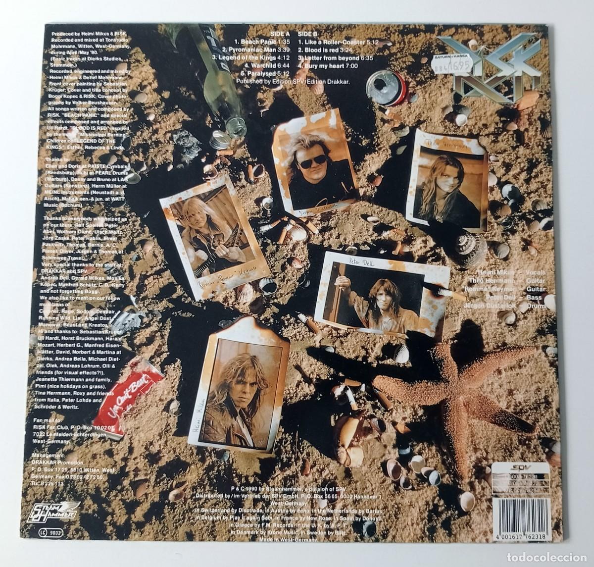 Discos de vinilo: LP RISK - DIRTY SURFACES - Foto 2