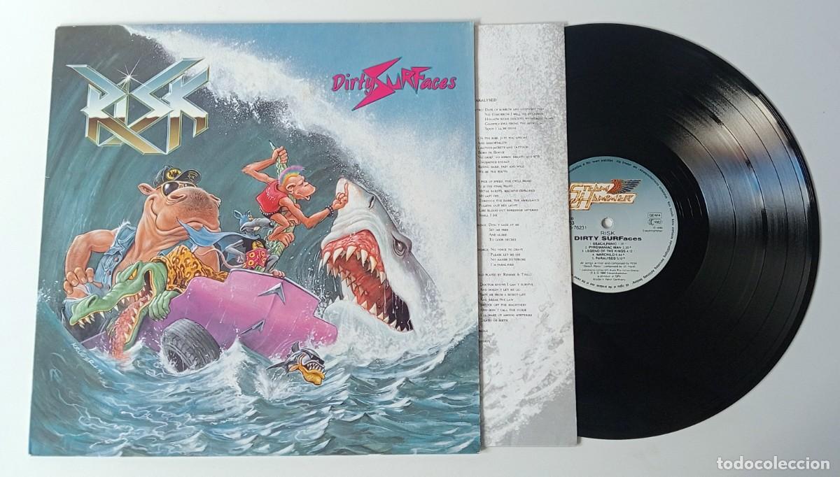 Discos de vinilo: LP RISK - DIRTY SURFACES - Foto 3