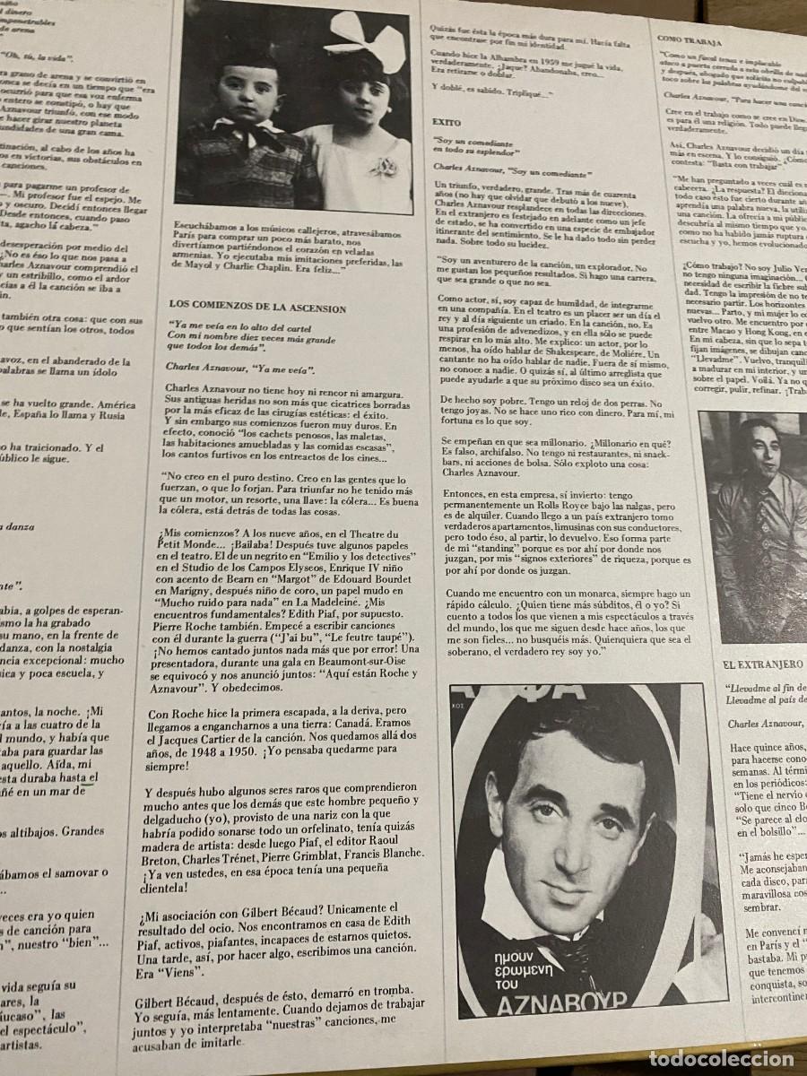 Discos de vinilo: CHARLES AZNAVOUR 2 LPS - Foto 2