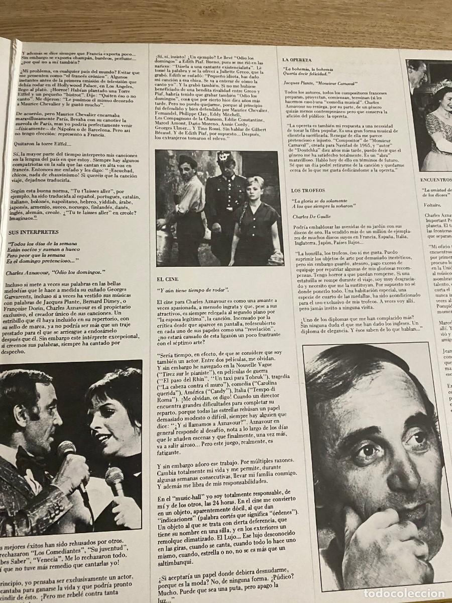 Discos de vinilo: CHARLES AZNAVOUR 2 LPS - Foto 3