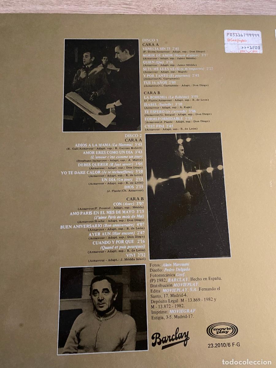 Discos de vinilo: CHARLES AZNAVOUR 2 LPS - Foto 4