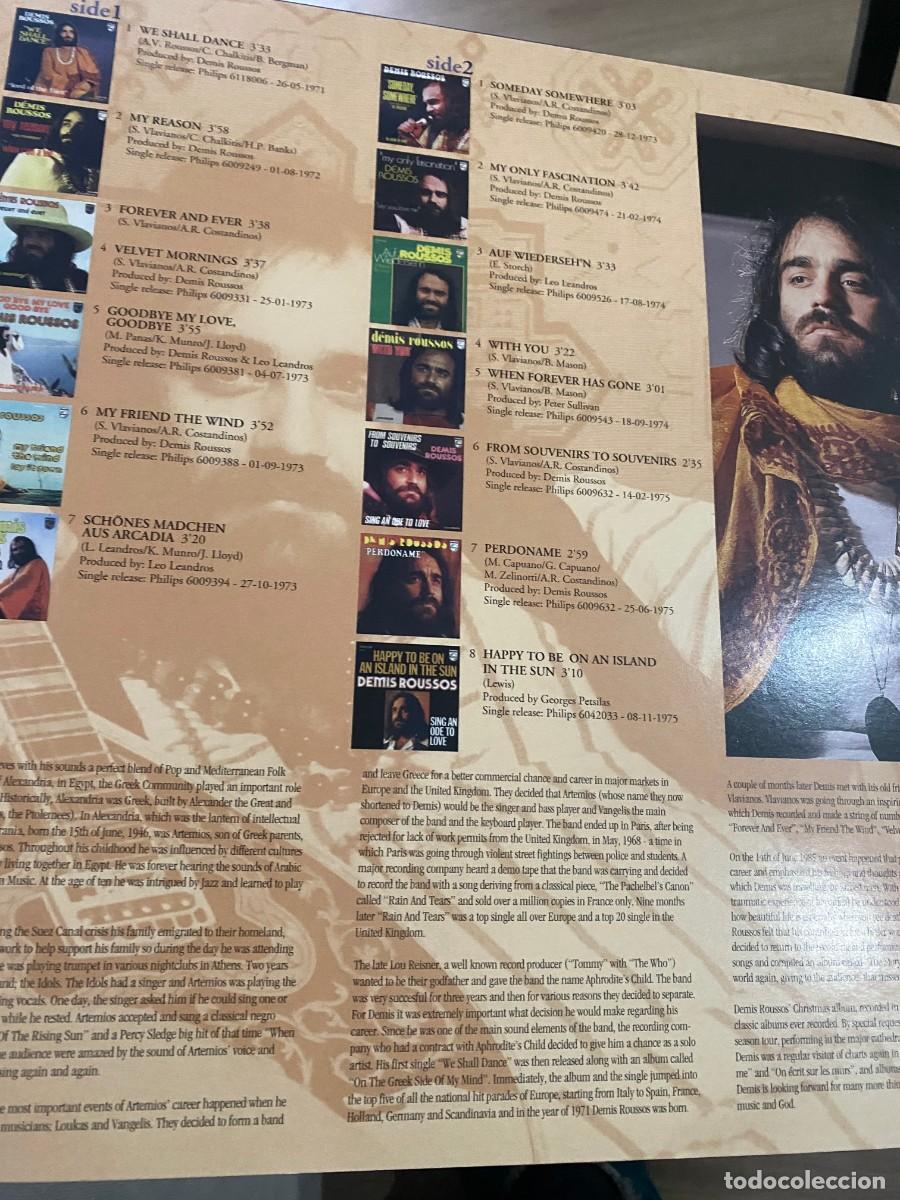Discos de vinilo: LP DEMIS ROUSSOS THE SINGLES - Foto 3
