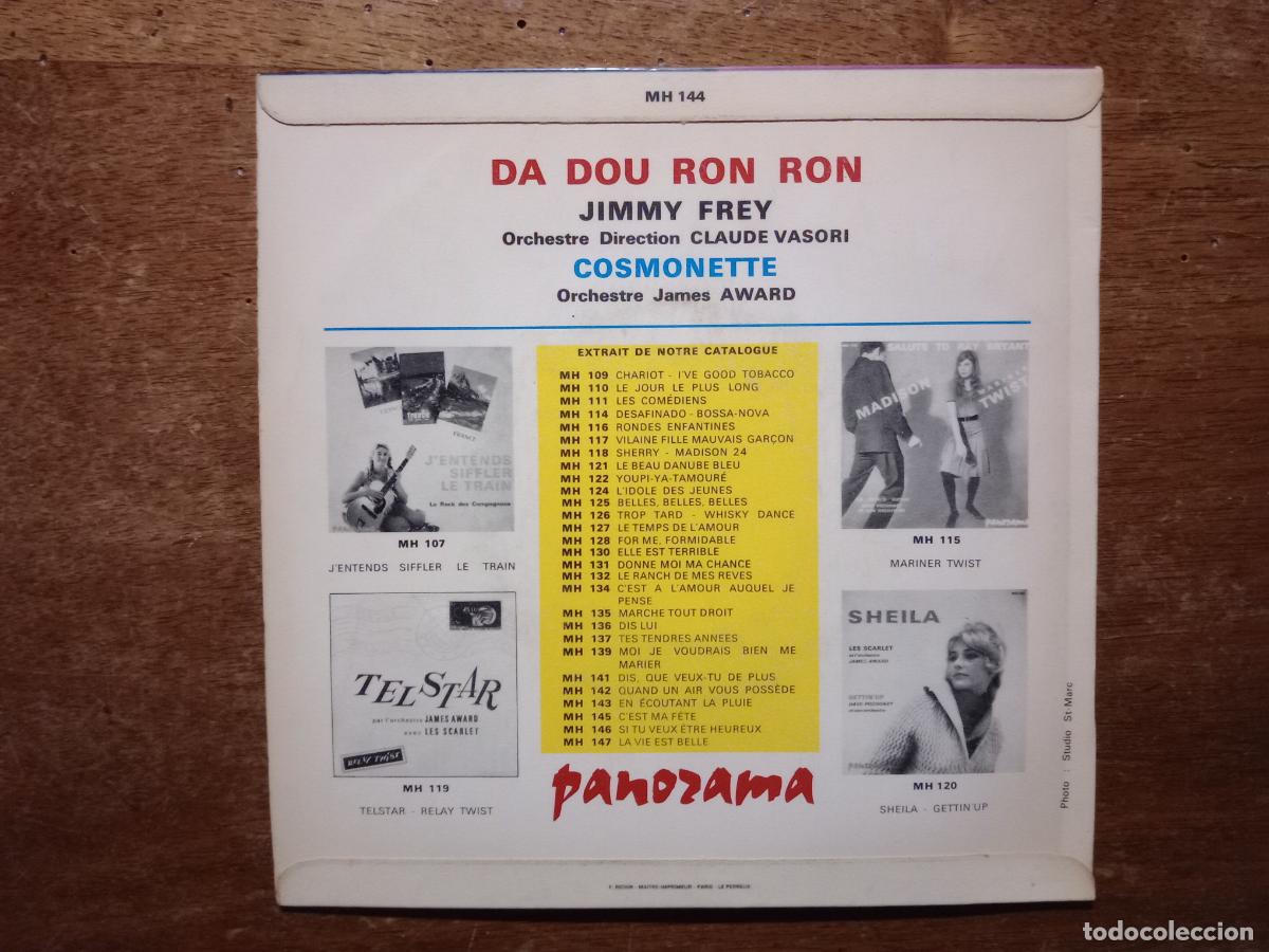 Discos de vinilo: Jimmy Frey - Da Dou Ron Ron + Cosmonette - Foto 2