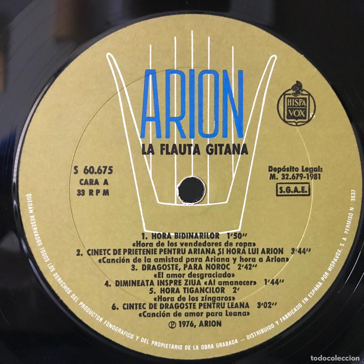 Discos de vinilo: La flauta gitana. Ion Nicodim - Foto 3