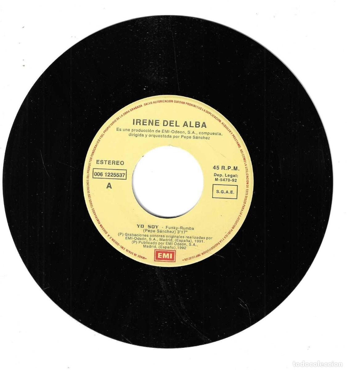 Discos de vinilo: IRENE DEL ALMA - YO SOY - EMI ODEON 1991 - Foto 2