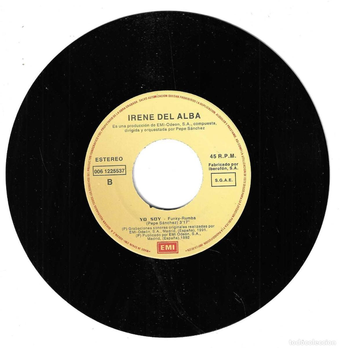Discos de vinilo: IRENE DEL ALMA - YO SOY - EMI ODEON 1991 - Foto 3