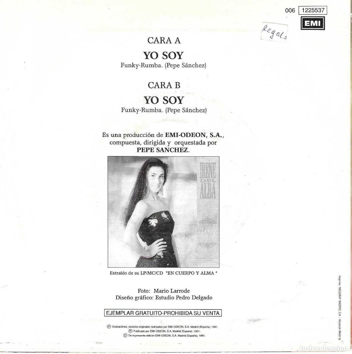 Discos de vinilo: IRENE DEL ALMA - YO SOY - EMI ODEON 1991 - Foto 4