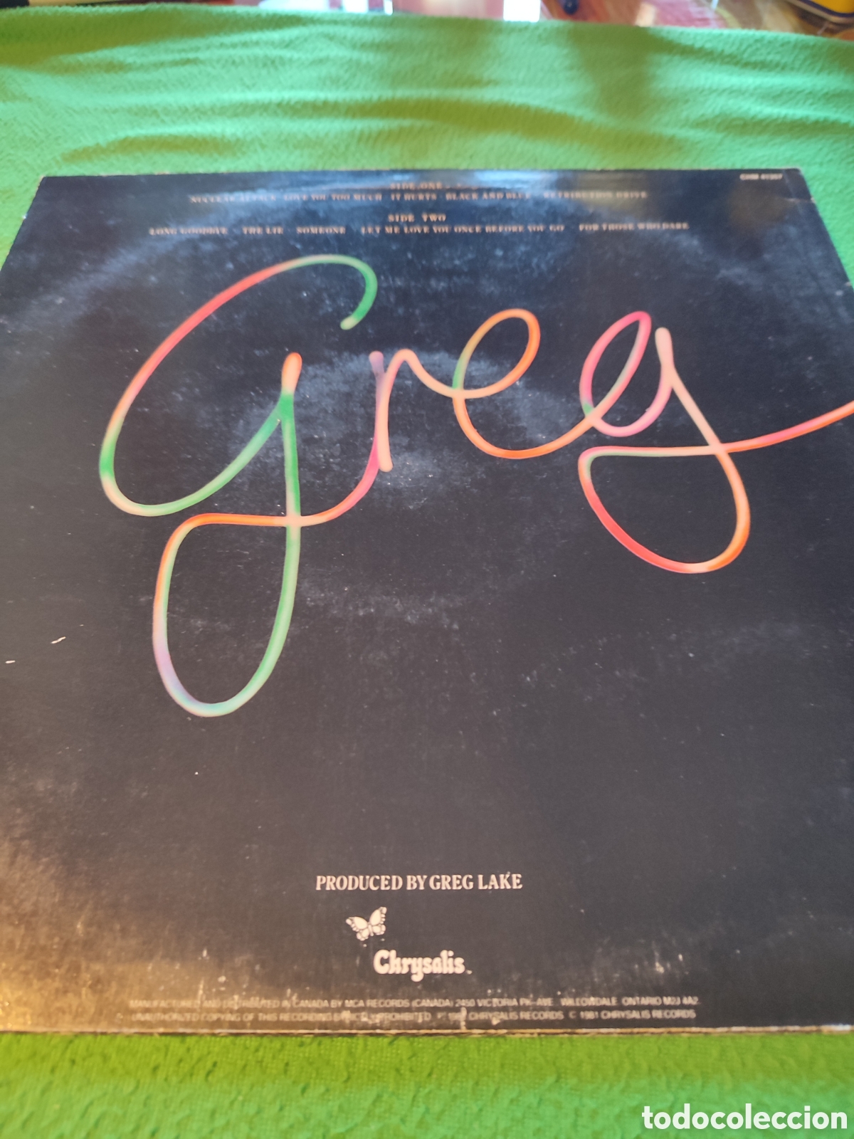 Discos de vinilo: Greg Lake - Greg Lake Vinilo Lp - Foto 2