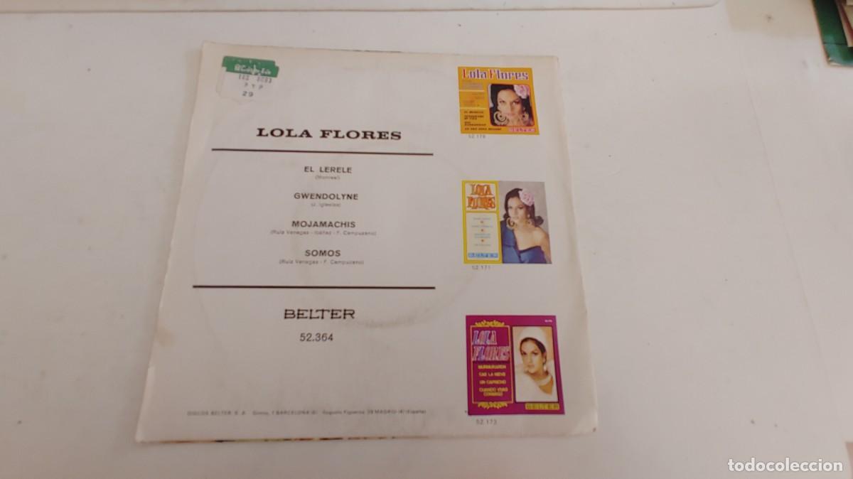 Discos de vinilo: LOLA FLORES-EP EL LERELE +3 - Foto 2