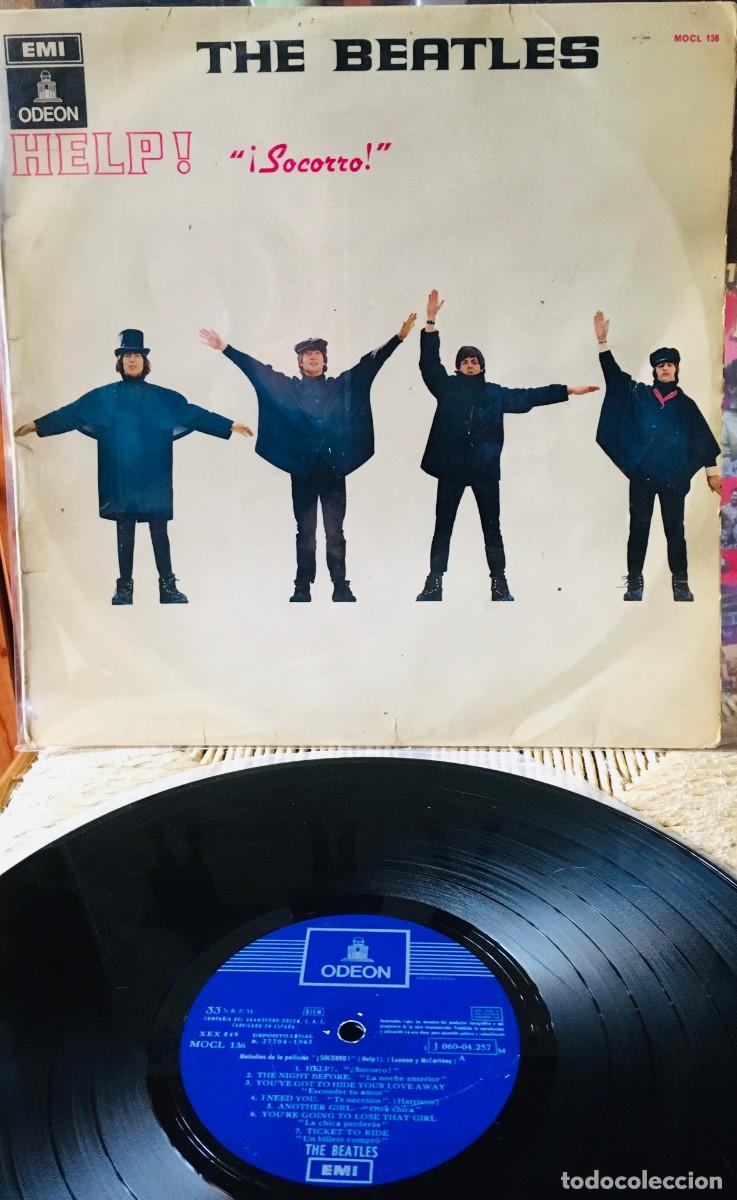 Discos de vinilo: THE BEATLES - HELP, tercera edic Spain 1965 mono - Foto 1