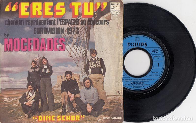 Discos de vinilo: MOCEDADES - ERES TU ( EUROVISION ) - SINGLE DE VINILO EDITADO EN FRANCIA - C- 21 - Foto 1