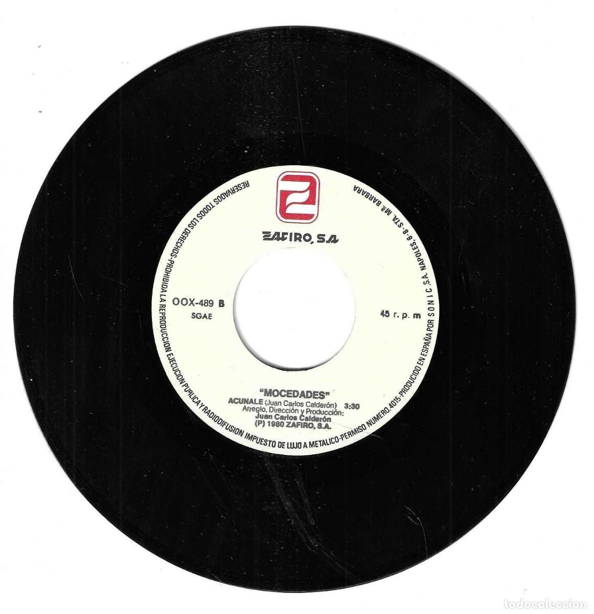 Discos de vinilo: MOCEDADES - AMOR / ACUNABLE - ZAFIRO 1980 - Foto 3