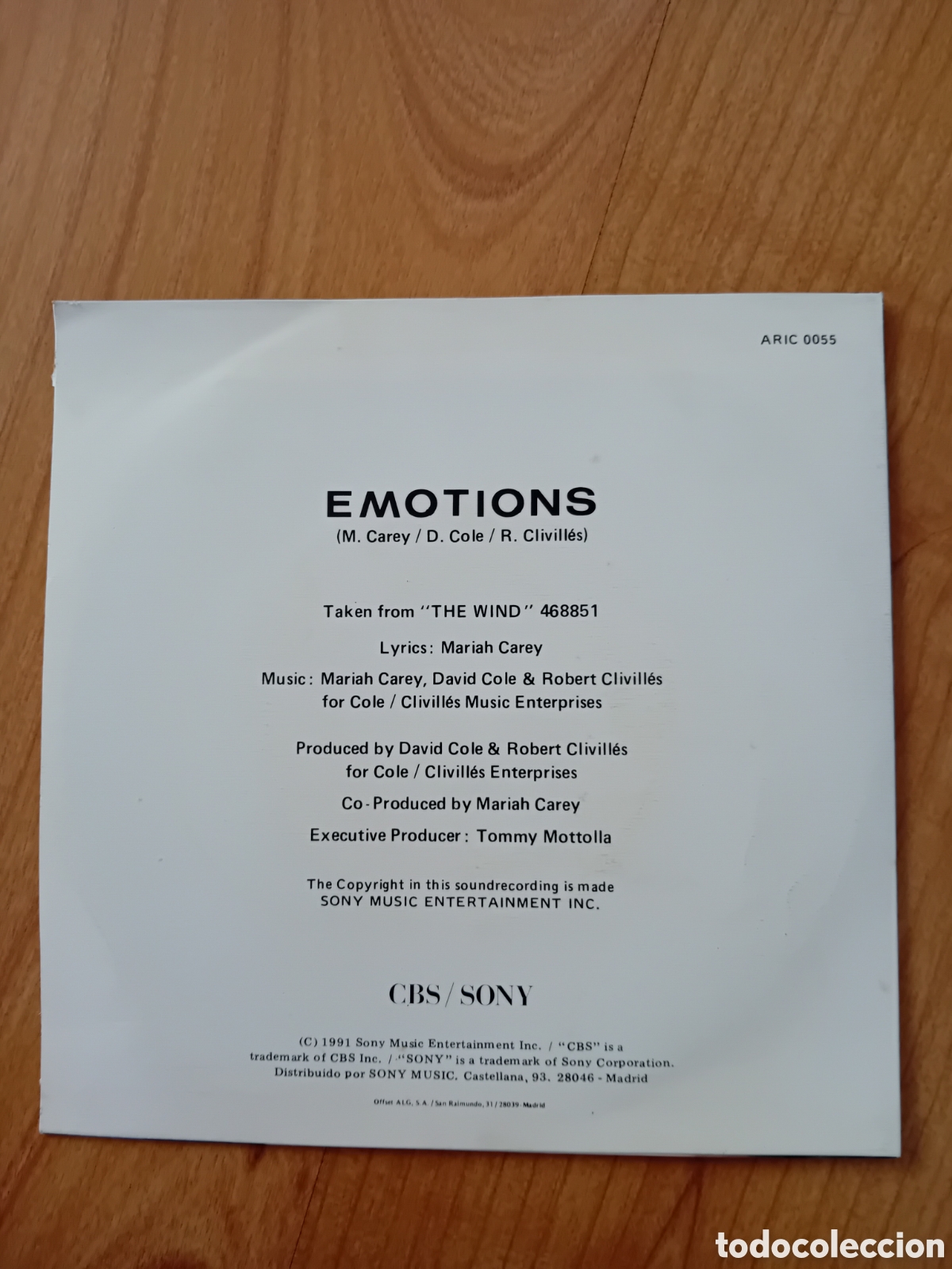 Discos de vinilo: MARIAH CAREY. EMOTIONS - Foto 2