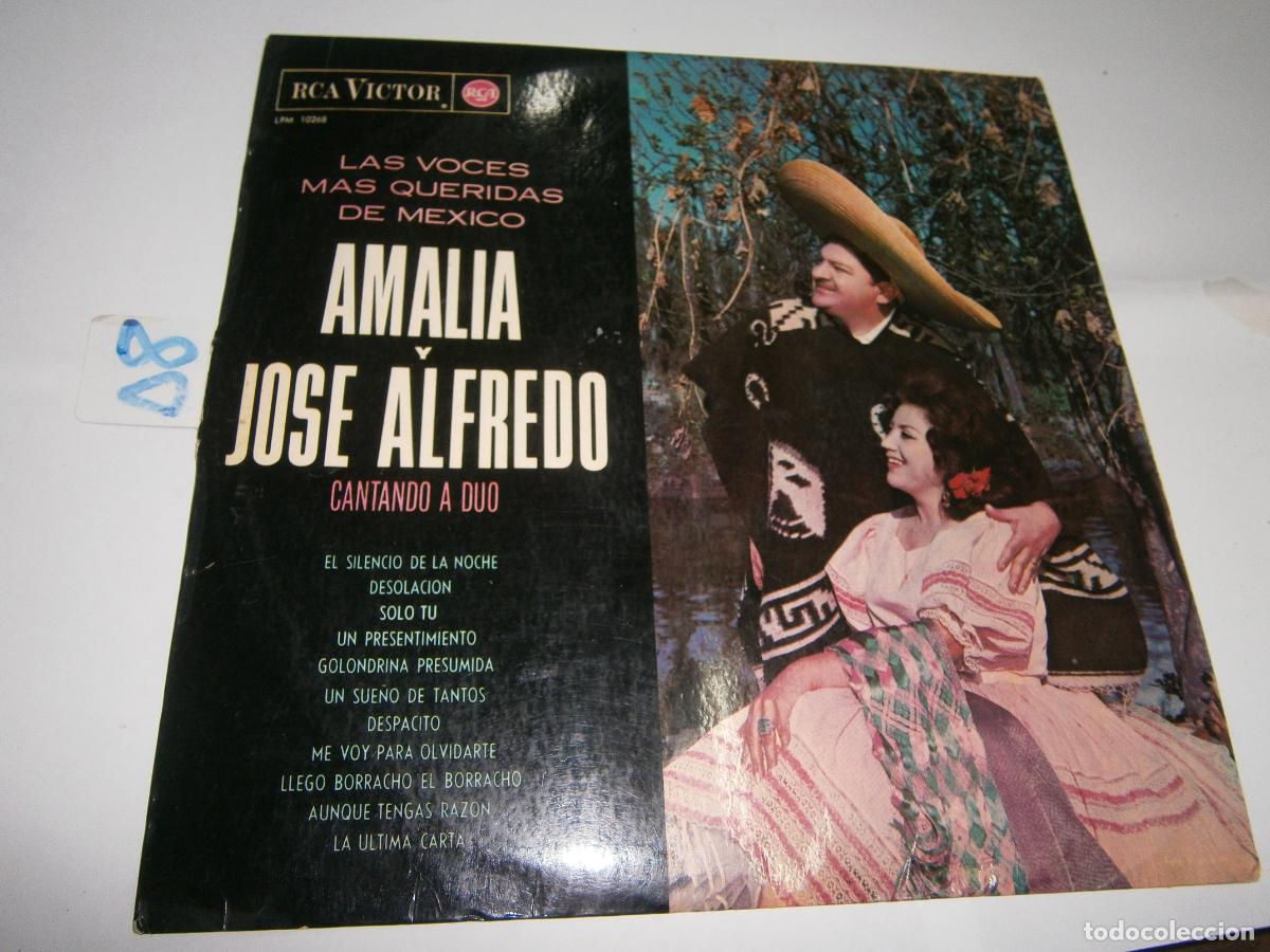 Discos de vinilo: ANTIGUO DISCO LP - AMALIA Y JOSE ALFREDO - Foto 1