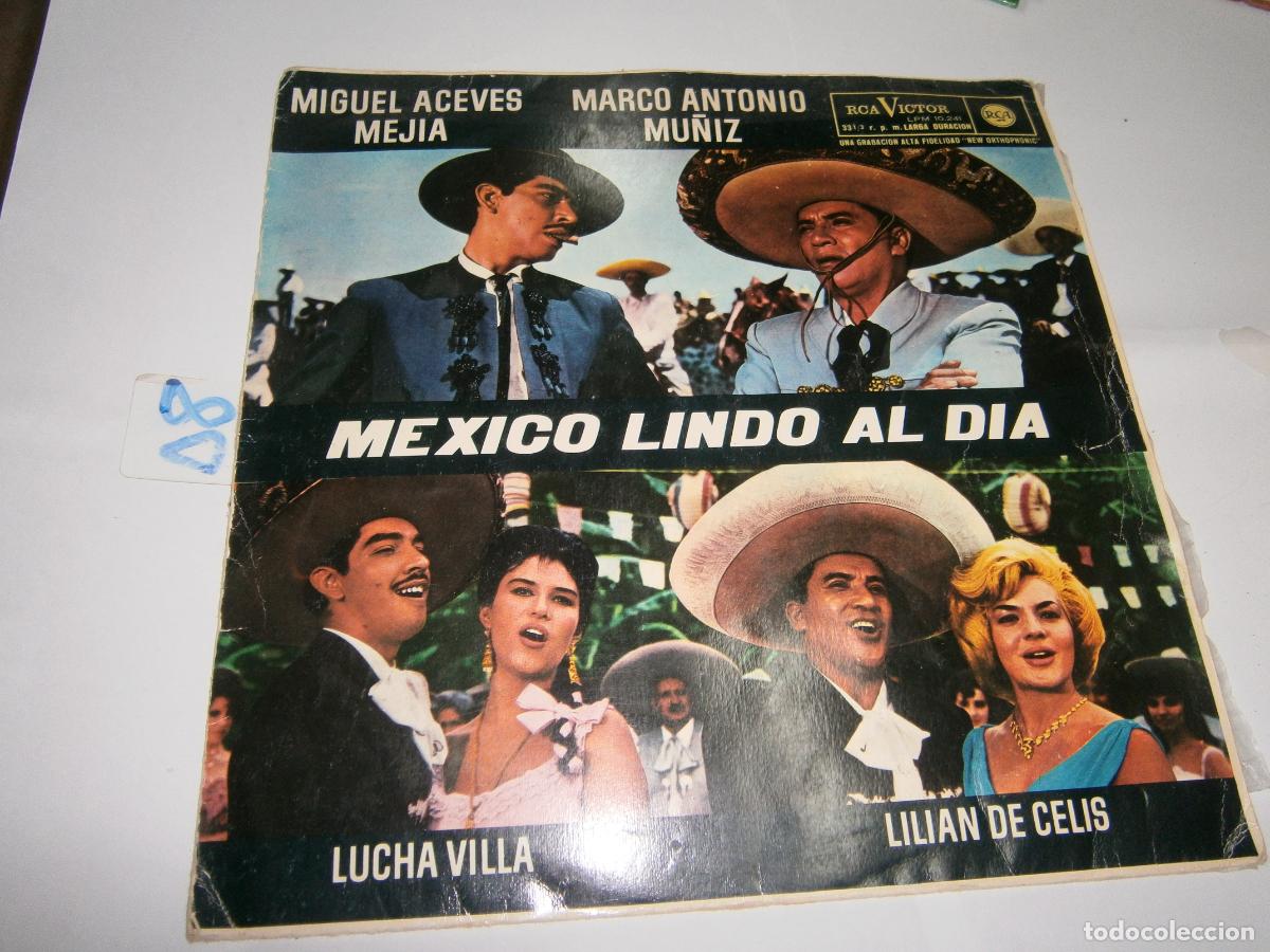 Discos de vinilo: ANTIGUO DISCO LP - MEXICO LINDO AL DIA - Foto 1